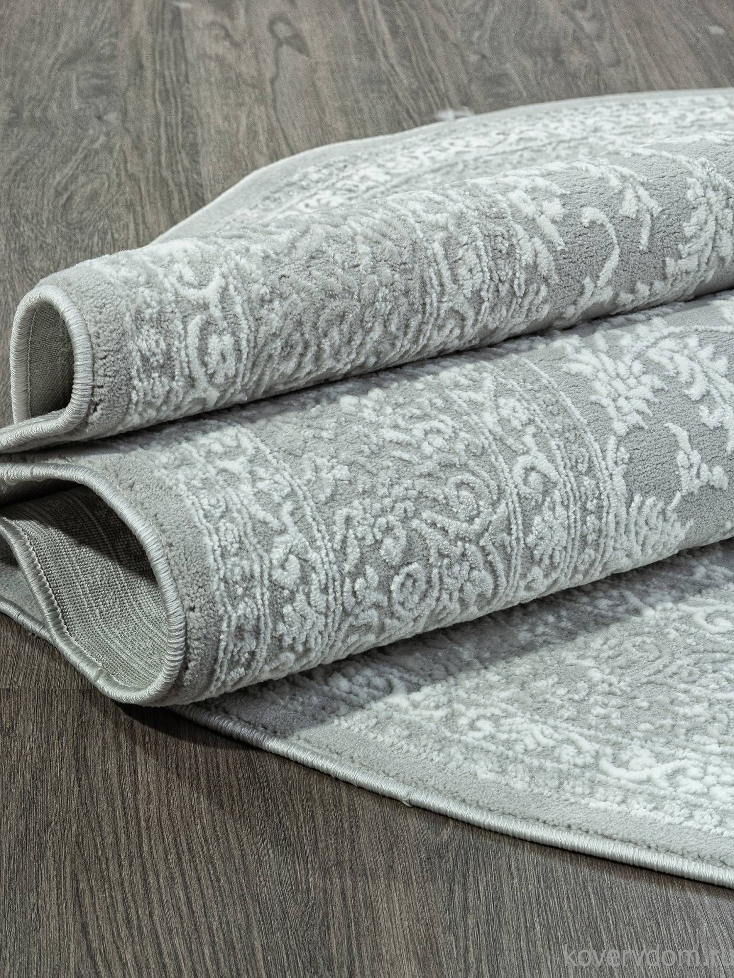 Ковер SIROCCO E365AP GREY / WHITE Овал Ковер SIROCCO E365AP GREY / WHITE Овал