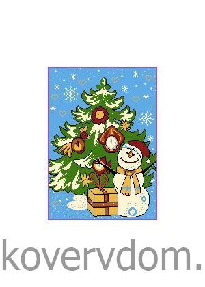 Новогодний сувенирный коврик 91033