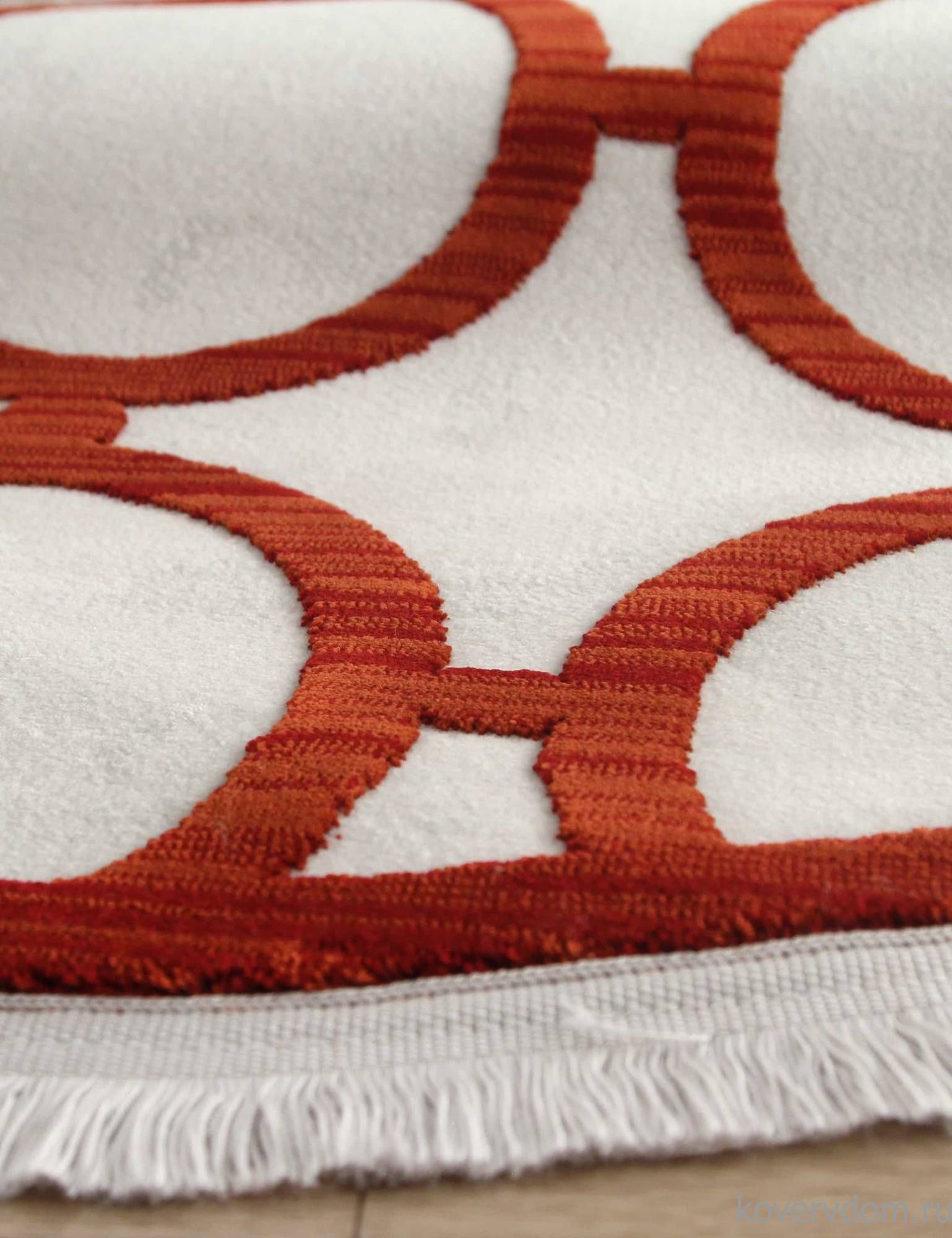 Ковер SARDES TRUVA 08421R RED / RED Круг