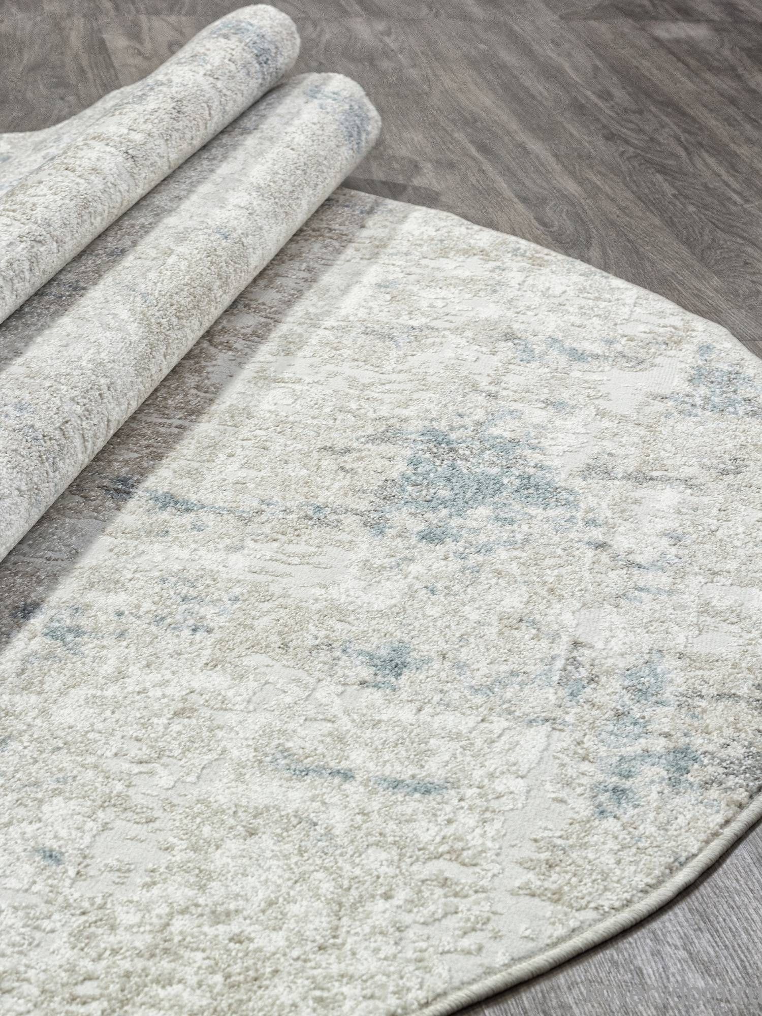 Ковер NATUREL-A F232 BEIGE-BLUE Овал