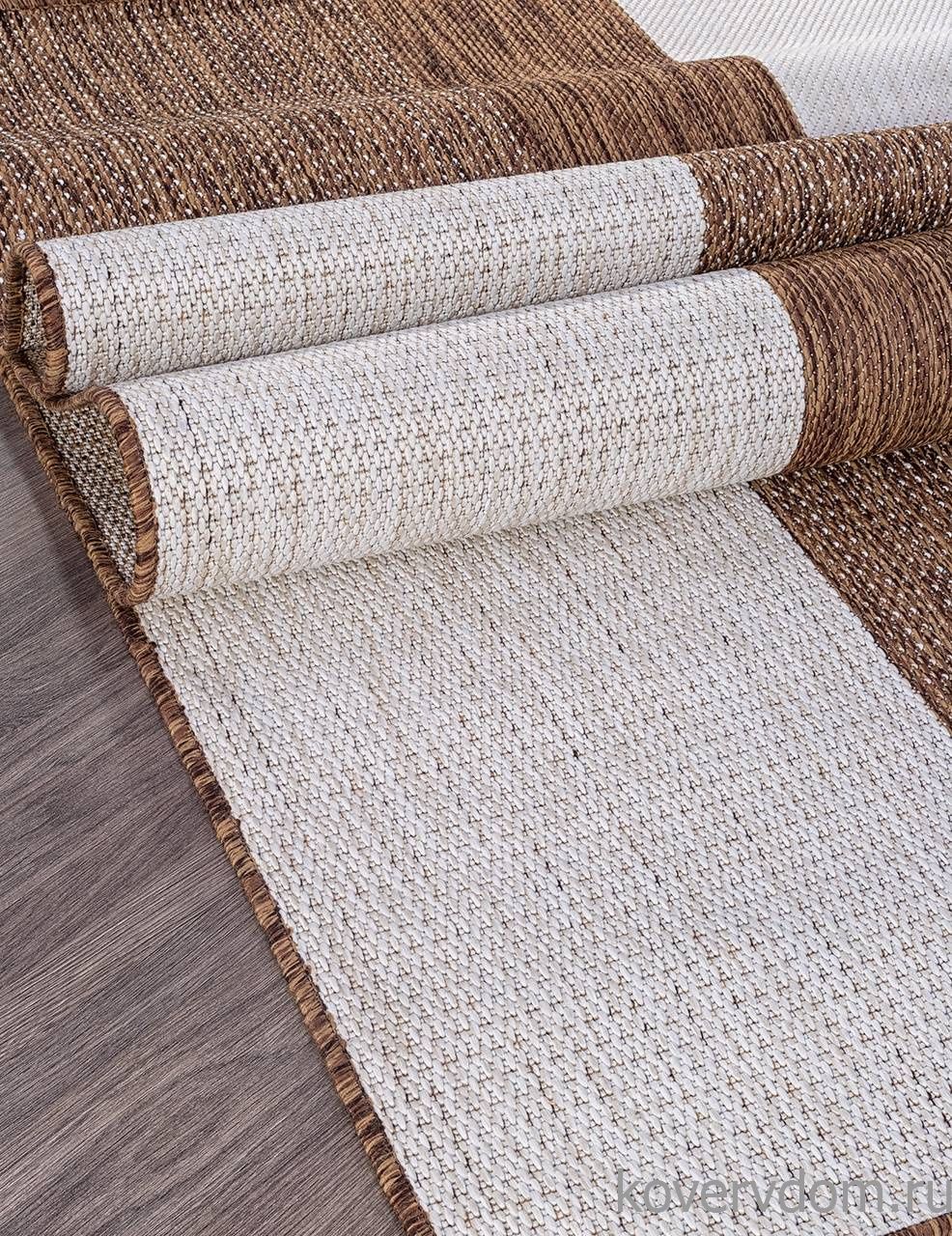 Ковер циновка VEGAS S005 CREAM-BROWN