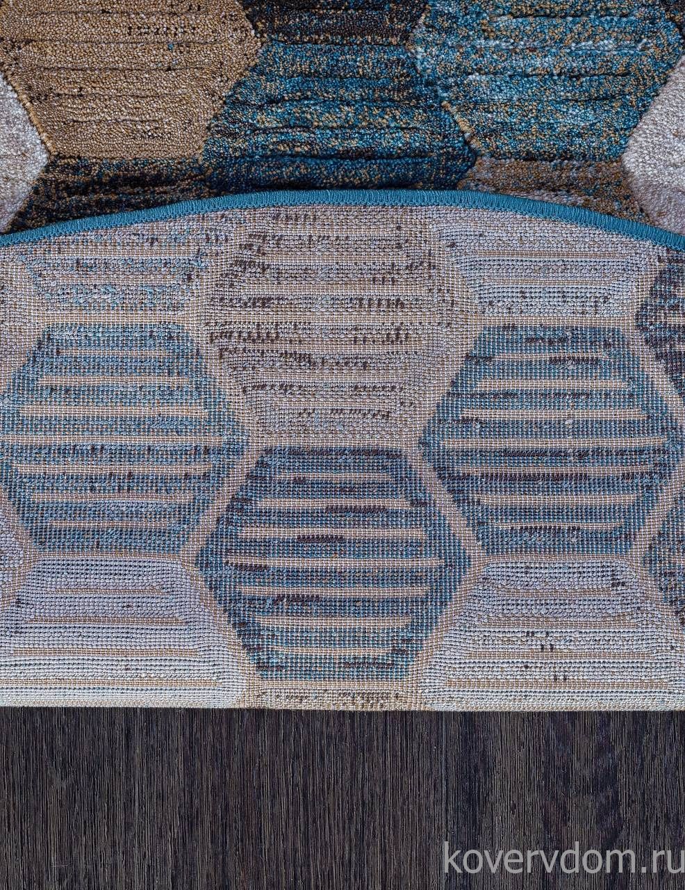 Ковер MATRIX D579 BEIGE-BLUE Овал