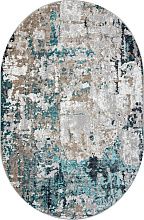 Овальный ковер из Турции PARADIZE-A 01632A GREY / TURQUOISE Овал