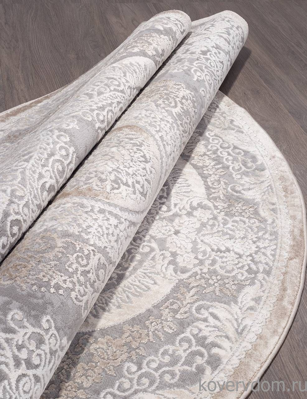 Ковер ARMINA 03880C GREY / BROWN Круг Ковер ARMINA 03880C GREY / BROWN Круг