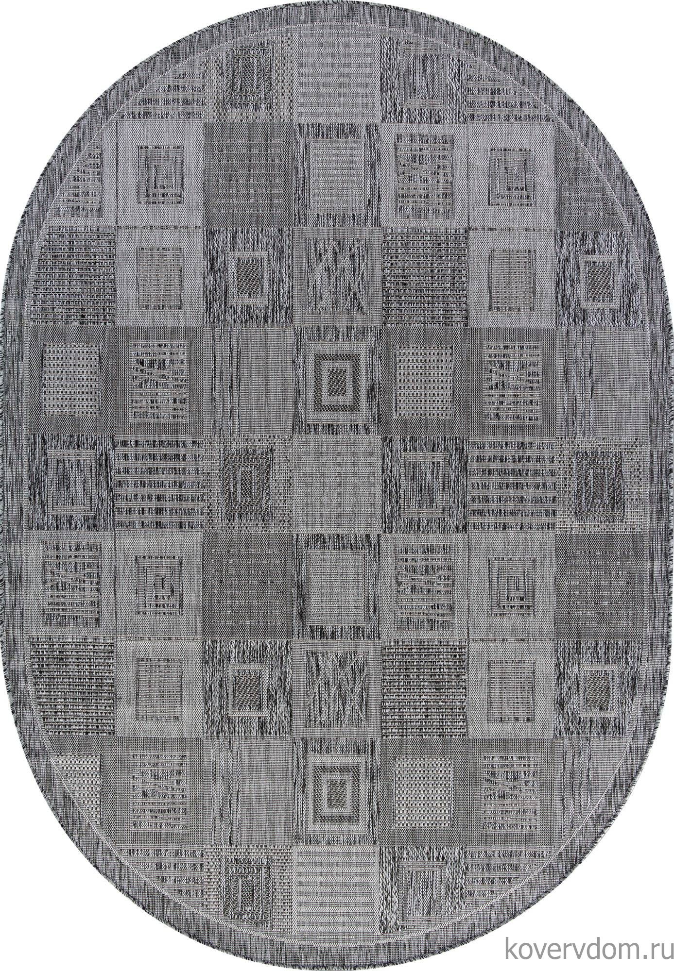 Ковер KAIR S138 DARK GRAY Овал