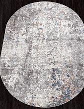 Ковер из Турции голубой KIRKE 02945A BLUE / BEIGE Овал
