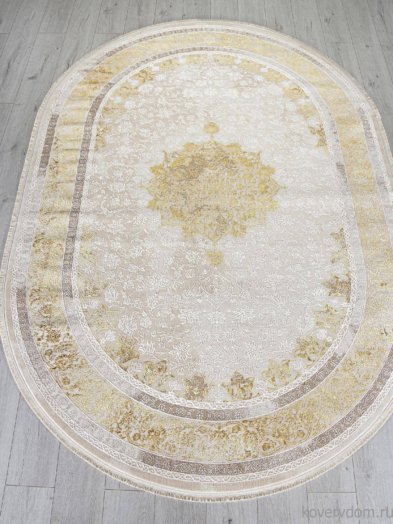 Ковер ZARINA A064A CREAM / GOLD FDY Овал