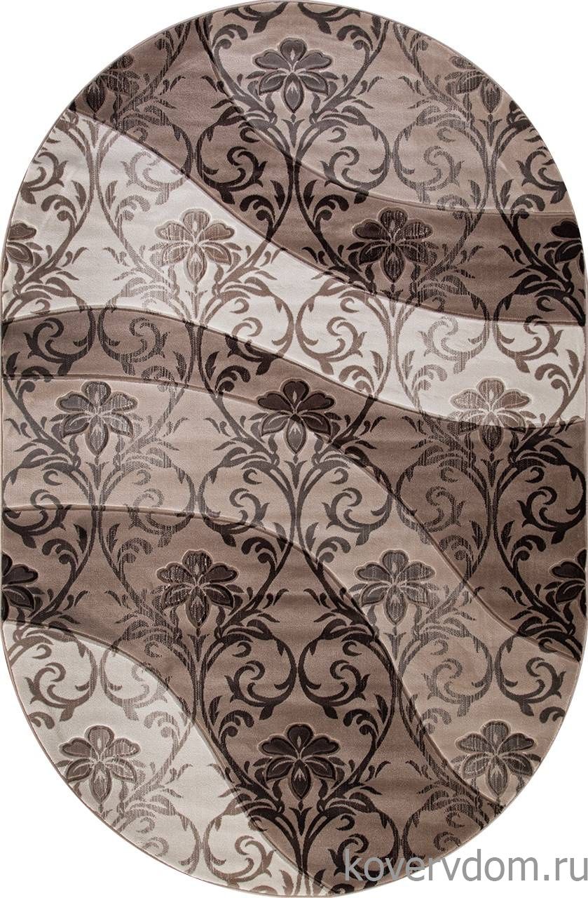 Ковер MEGA CARVING D268 BEIGE Овал Ковер MEGA CARVING D268 BEIGE Овал