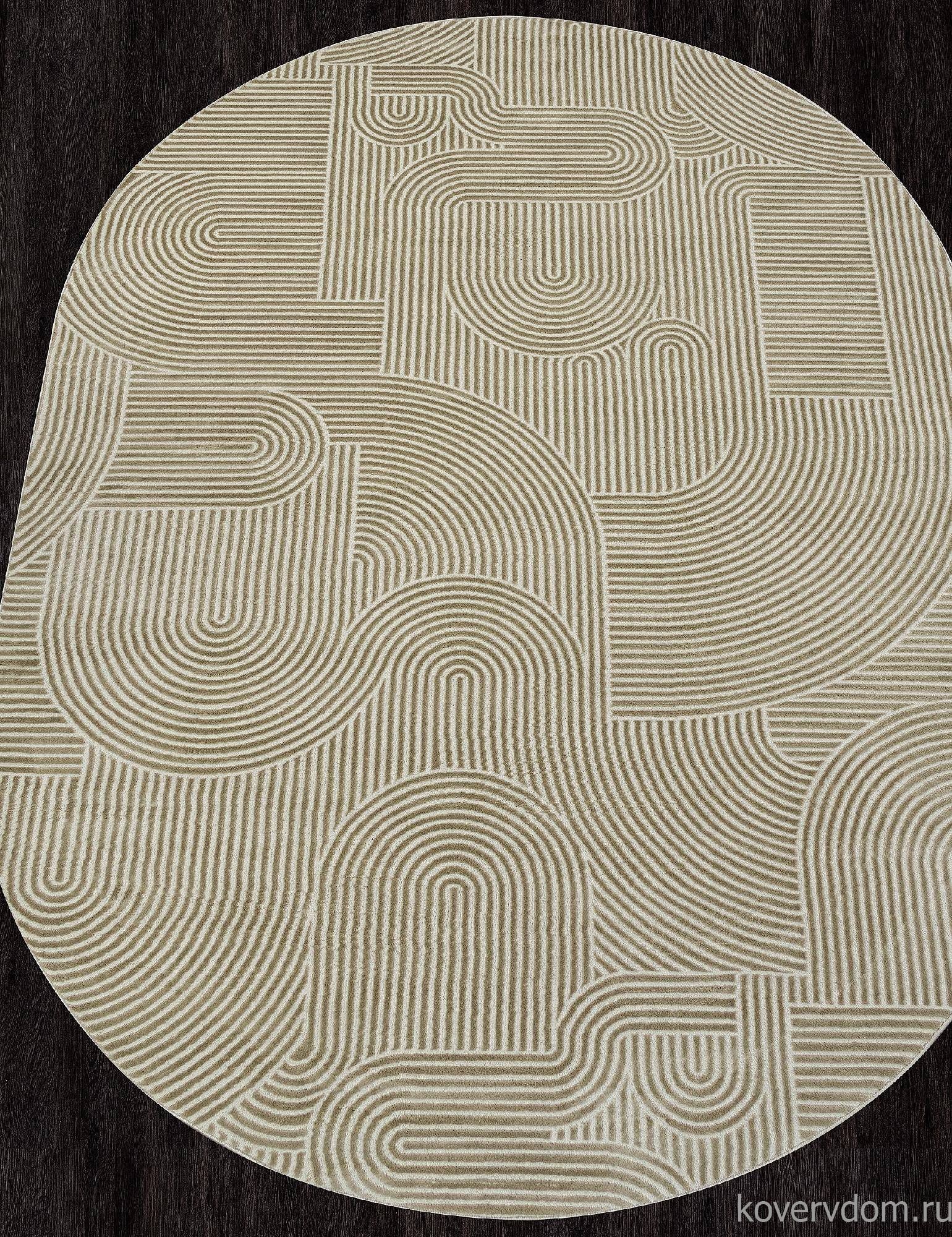 Ковер SIROCCO E508AK D.BEIGE / BEIGE Овал Ковер SIROCCO E508AK D.BEIGE / BEIGE Овал