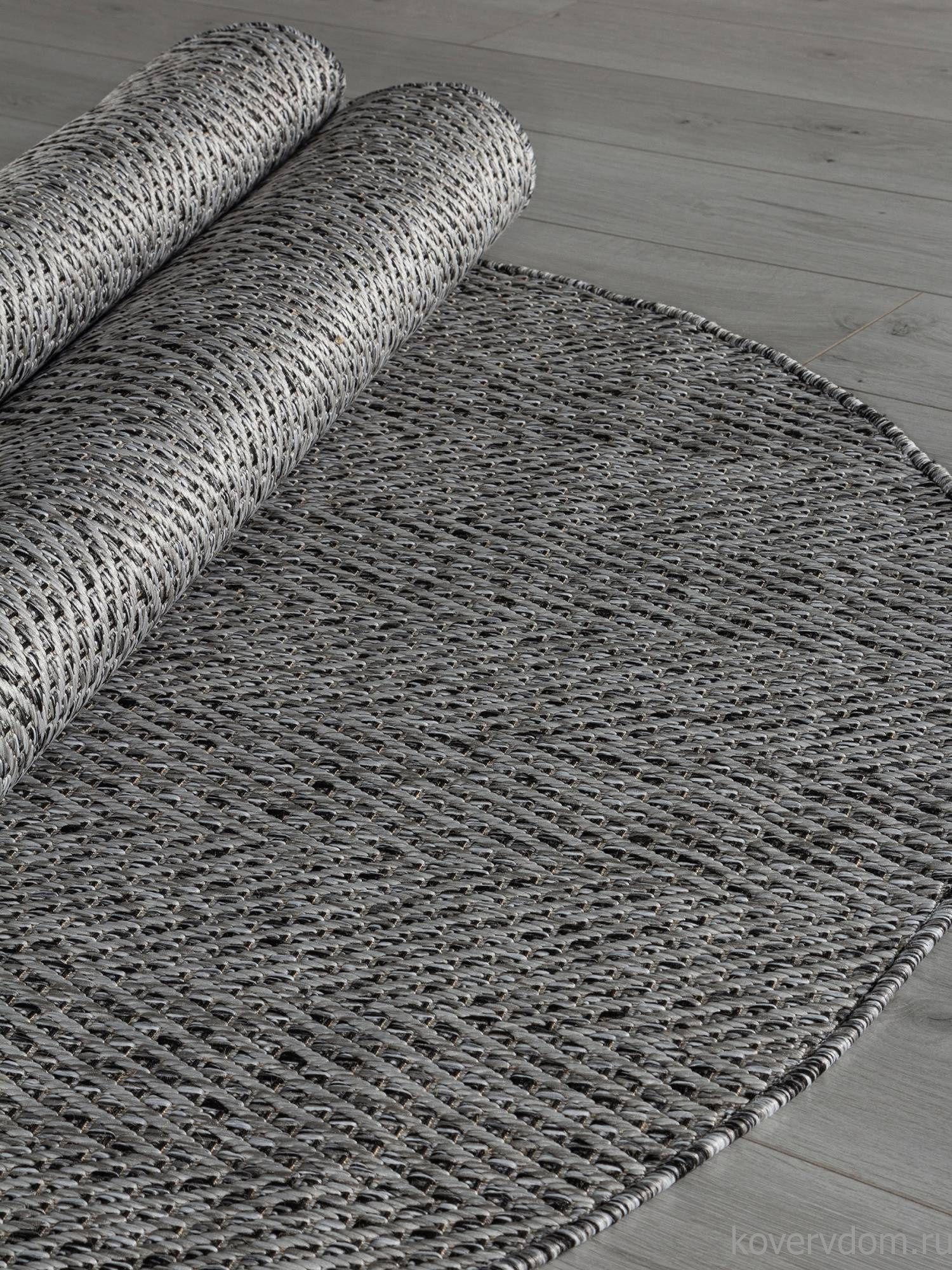 Ковер KAIR S156 DARK GRAY Овал