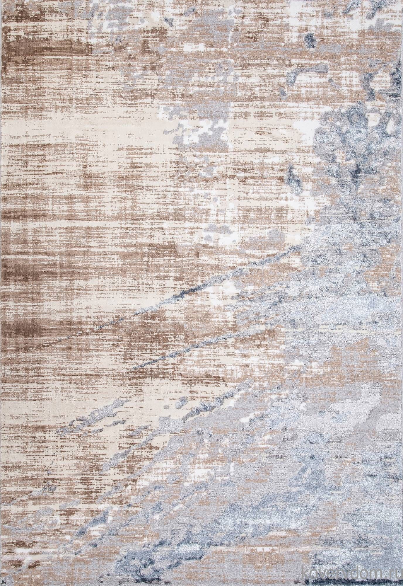 Ковер PERU D038A CREAM SHIRINK / BLUE FDY