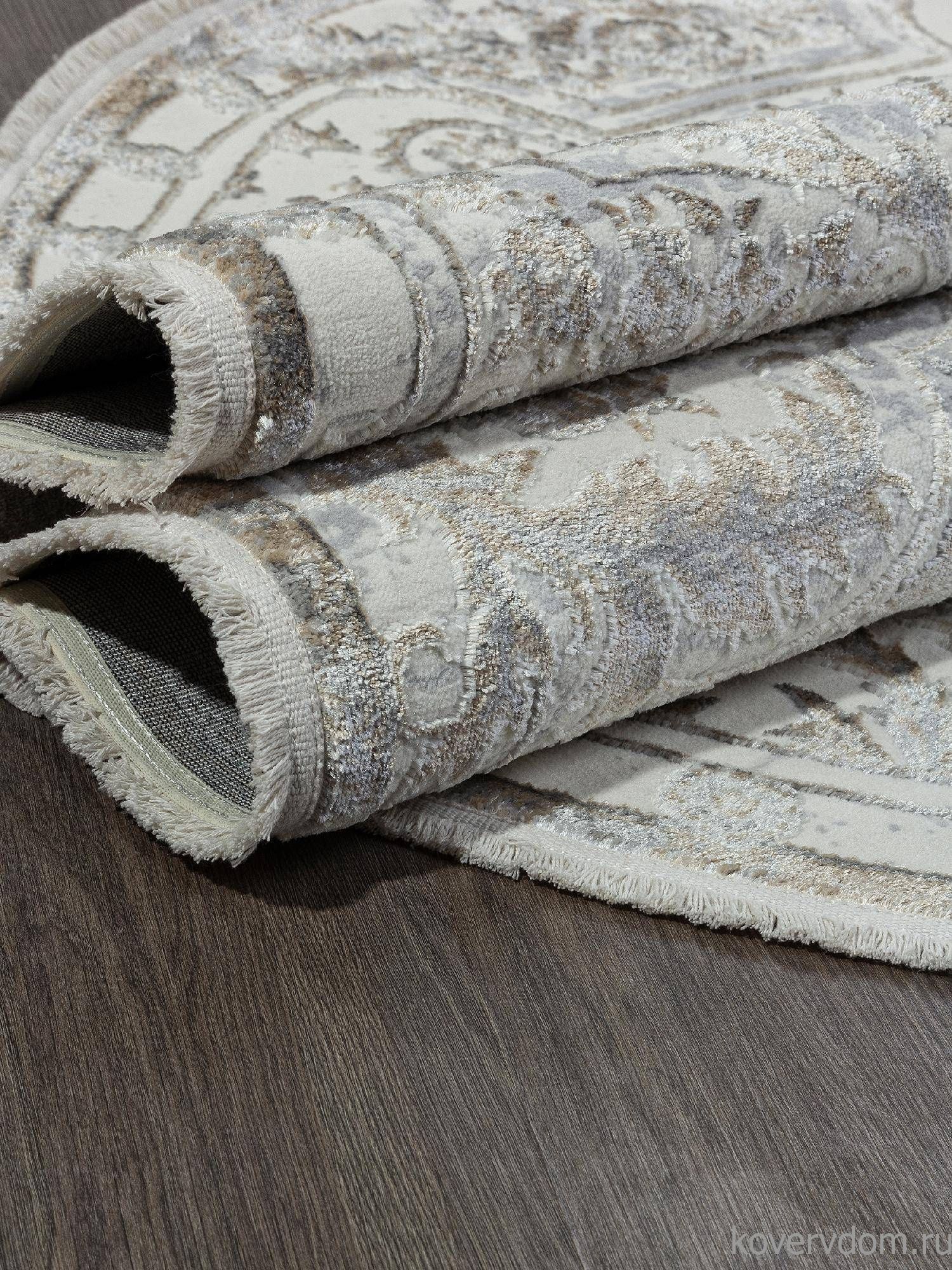 Ковер SAHARA-A 00765A GREY FDY / CREAM HB Овал