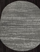 Пушистый ковер-циновка KAIR S143 GRAY Овал