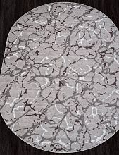 Овальный ковер SILVER-A F389 GRAY Овал