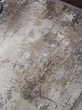 Пушистый ковровая Дорожка GRAFF 3433 GRAY-BEIGE