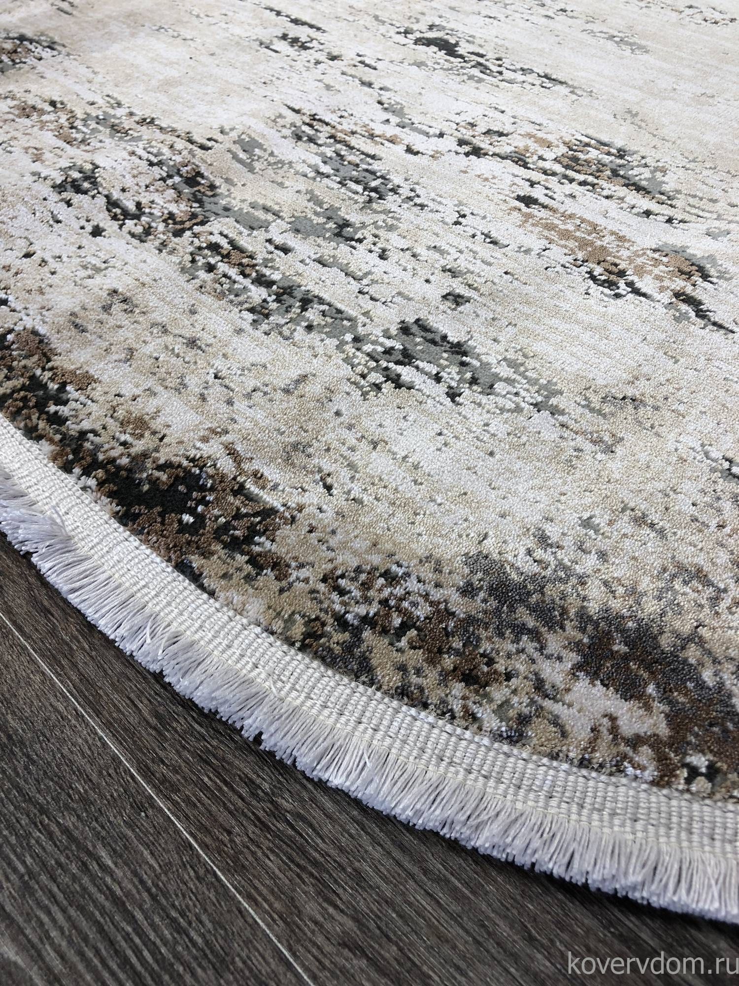 Ковер DOKU 9347B GREY / BROWN Овал