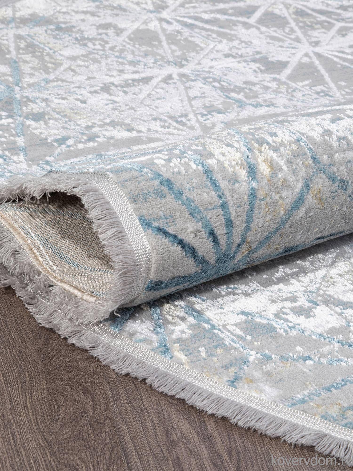 Ковер AJMAL LP 320 GREY / BLUE Овал